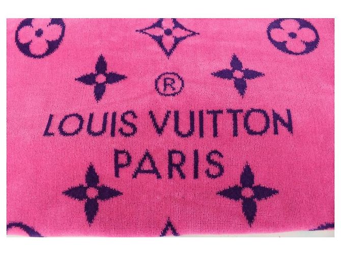 Louis Vuitton Telo mare con monogramma Vuittamins rosa fluo - vista 3