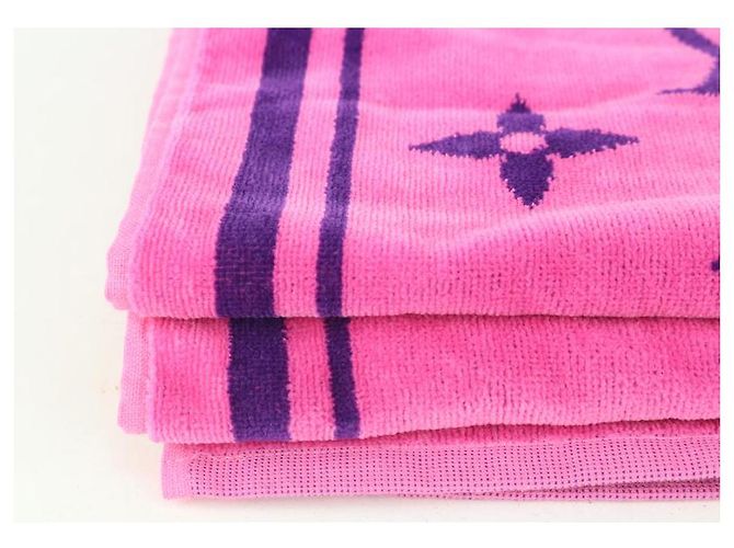 Louis Vuitton Telo mare con monogramma Vuittamins rosa fluo - vista 5