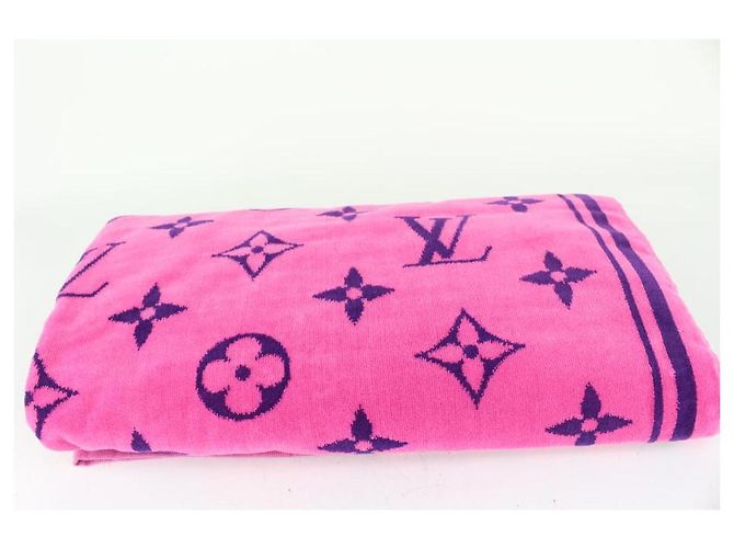 Louis Vuitton Telo mare con monogramma Vuittamins rosa fluo - vista 6
