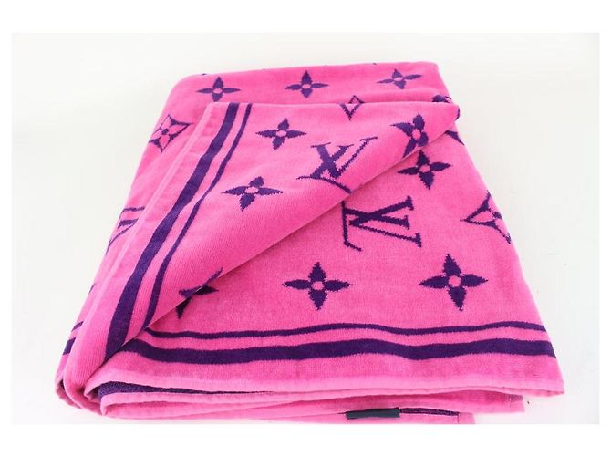 Louis Vuitton Telo mare con monogramma Vuittamins rosa fluo - vista 7