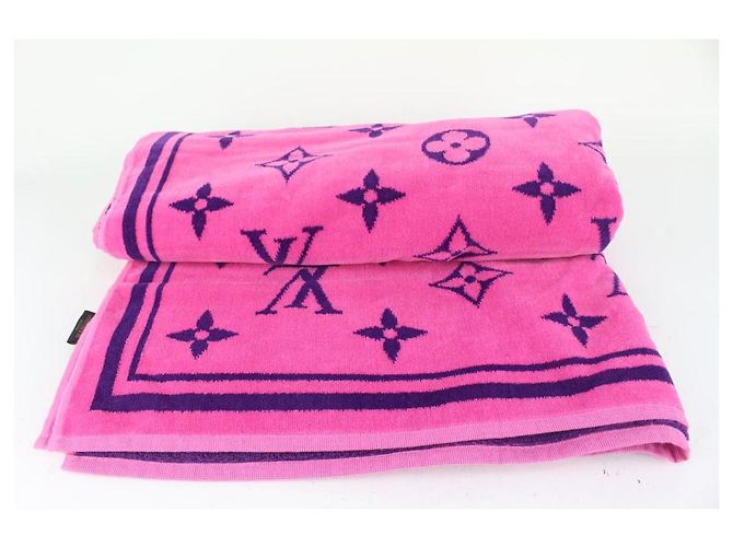 Louis Vuitton Telo mare con monogramma Vuittamins rosa fluo - vista 8