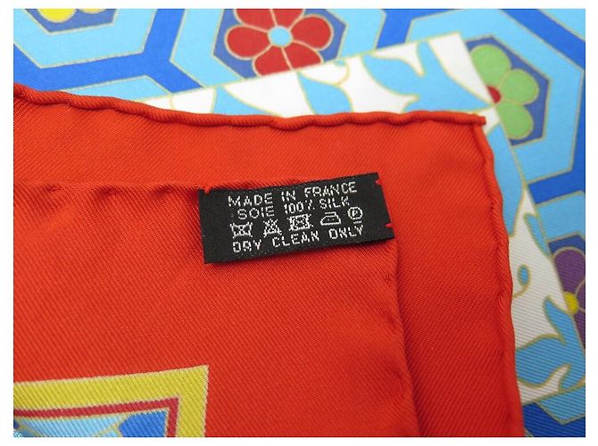 Hermès NUOVA RARA SCIARPA HERMES COLLEZIONI IMPERIALI BASCHET SQUARE 90 Sciarpa seta Rosso - vista 8