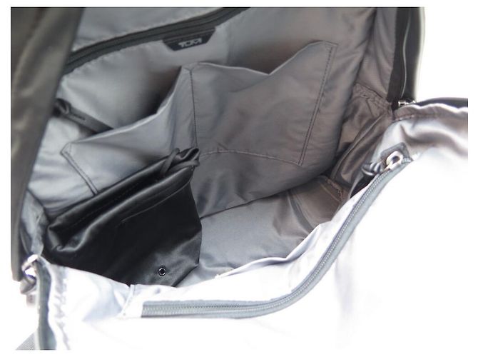 NUOVO ZAINO TUMI DEVOE PRATO 130456-1041 ZAINO IN TELA DI NYLON NERO - vista 6