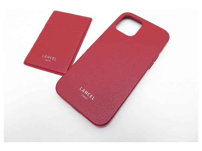 NUEVO LANCEL PREMIER FLIRT A TARJETERO10925 FUNDA PIEL ROJA + IPHONE 12 - vista 13