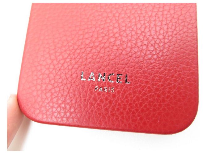 NUEVO LANCEL PREMIER FLIRT A TARJETERO10925 FUNDA PIEL ROJA + IPHONE 12 - vista 14