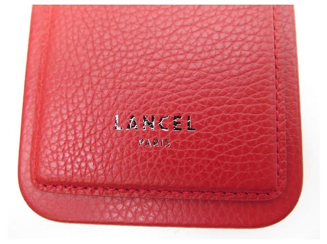 NUEVO LANCEL PREMIER FLIRT A TARJETERO10925 FUNDA PIEL ROJA + IPHONE 12 - vista 15