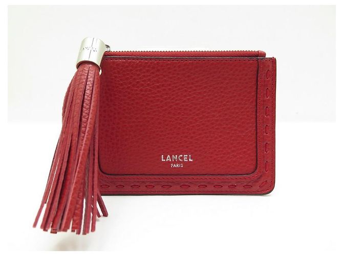 NUEVO LANCEL PREMIER FLIRT A TARJETERO10925 FUNDA PIEL ROJA + IPHONE 12 - vista 2