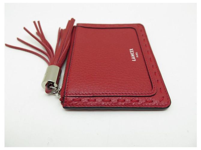 NUEVO LANCEL PREMIER FLIRT A TARJETERO10925 FUNDA PIEL ROJA + IPHONE 12 - vista 3