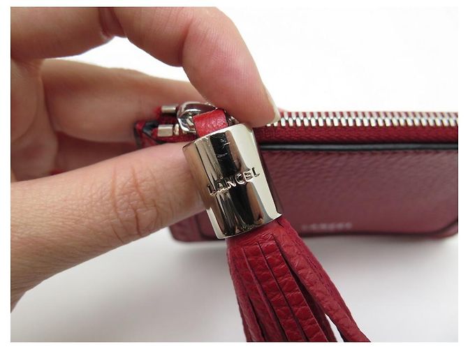 NUEVO LANCEL PREMIER FLIRT A TARJETERO10925 FUNDA PIEL ROJA + IPHONE 12 - vista 6