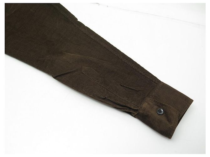 Hermès NOVA CAMISA RIBBED HERMES M 39 CAMISA DE ALGODÃO MARROM NOVA - vista 6