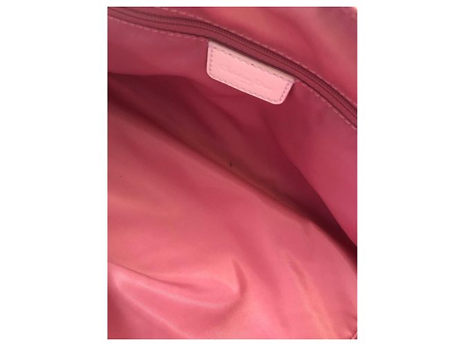 Set Christian Dior Borsa e Portafoglio Rosa in Tessuto - vista 10