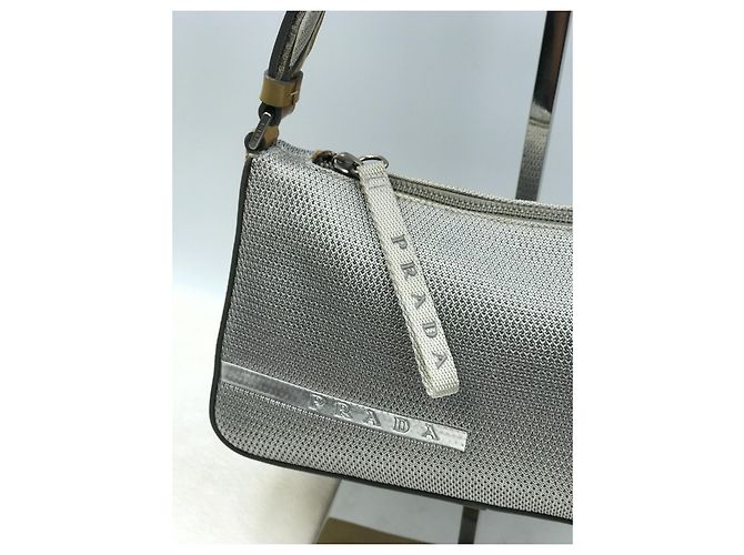 Borsa a mano Prada Nylon Sport Metallica Metallico - vista 2