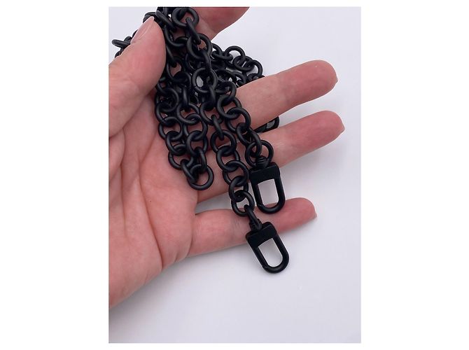 Tracolla catena Louis Vuitton amovibile nera Nero - vista 2
