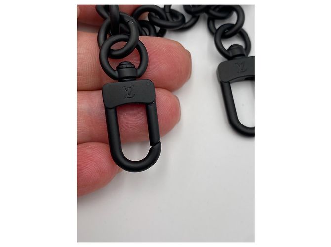 Tracolla catena Louis Vuitton amovibile nera Nero - vista 6