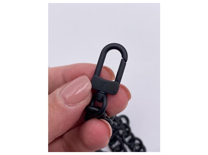 Tracolla catena Louis Vuitton amovibile nera Nero - vista 7