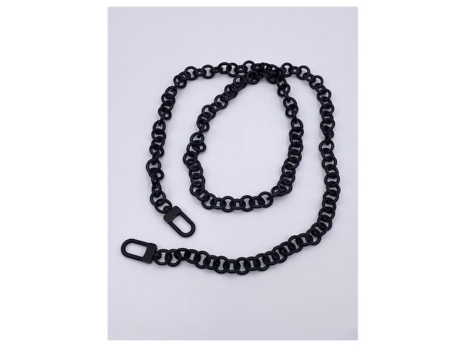 Tracolla catena Louis Vuitton amovibile nera Nero - vista 9