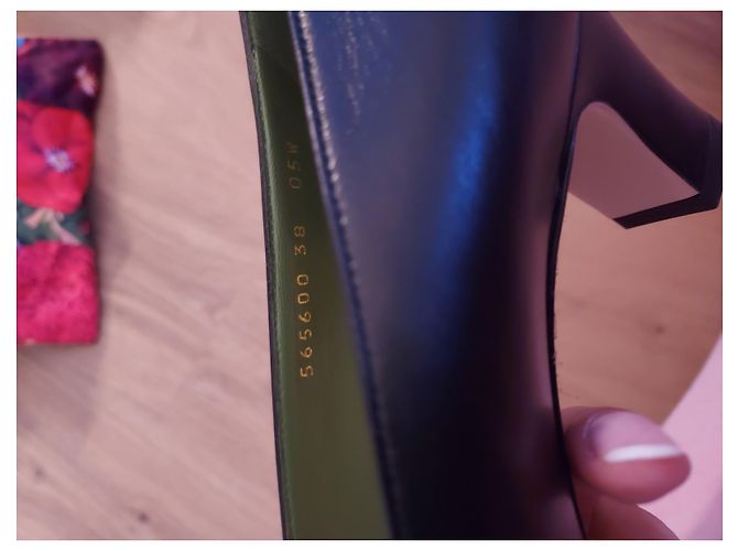 Marmont Décolleté Gucci in pelle nera 38 Nero - vista 7