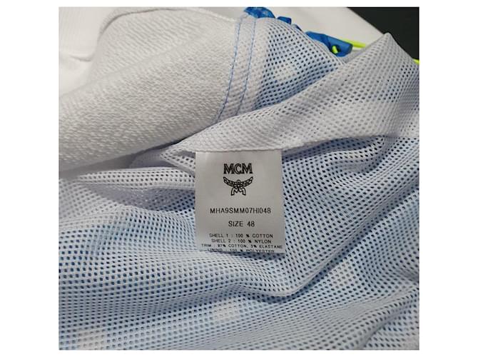 MCM Sweatjacke Blau Weiß Neon - Ansicht 5