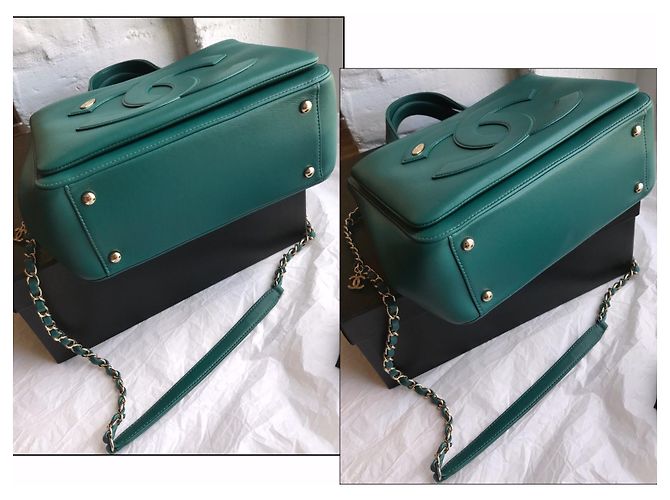 Chanel crossbody 2019 Borsa con logo CC Verde - vista 10