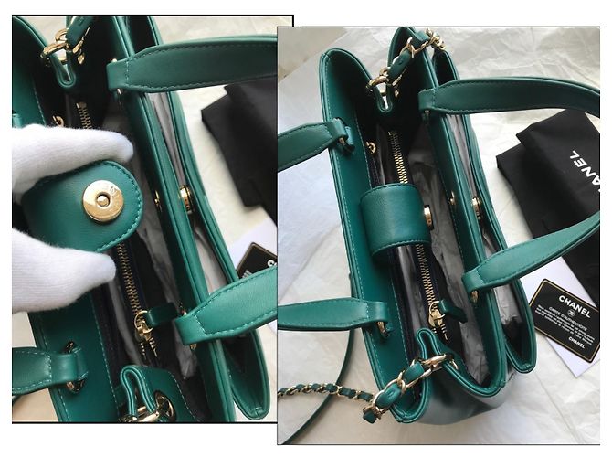Chanel crossbody 2019 Borsa con logo CC Verde - vista 11
