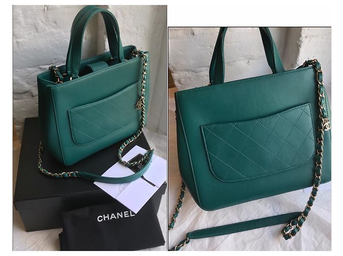 Chanel crossbody 2019 Borsa con logo CC Verde - vista 16
