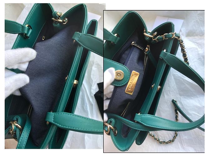 Chanel crossbody 2019 Borsa con logo CC Verde - vista 17