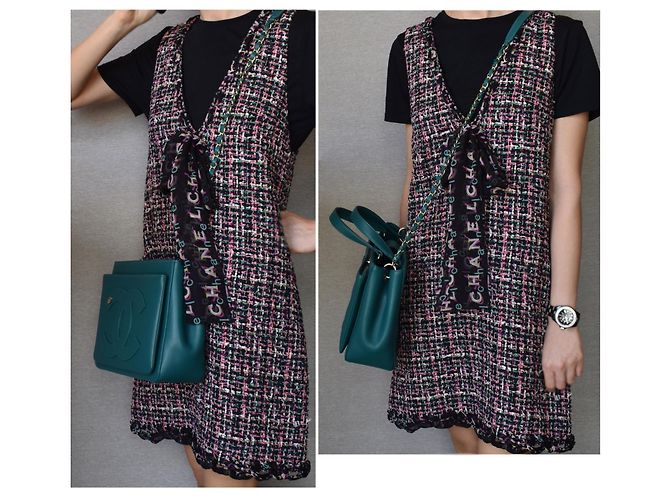 Chanel crossbody 2019 Borsa con logo CC Verde - vista 18