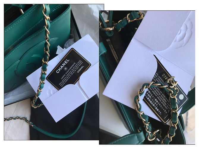 Chanel crossbody 2019 Borsa con logo CC Verde - vista 20