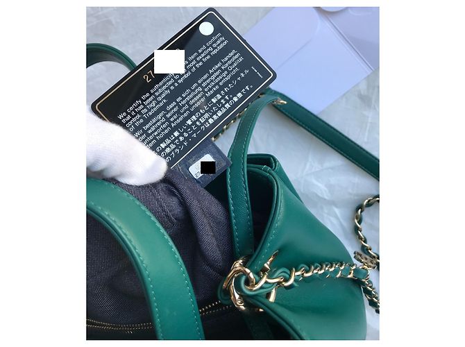 Chanel crossbody 2019 Borsa con logo CC Verde - vista 3