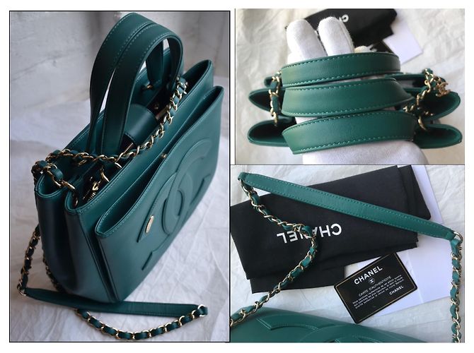 Chanel crossbody 2019 Borsa con logo CC Verde - vista 5