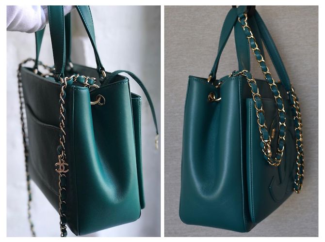 Chanel crossbody 2019 Borsa con logo CC Verde - vista 6