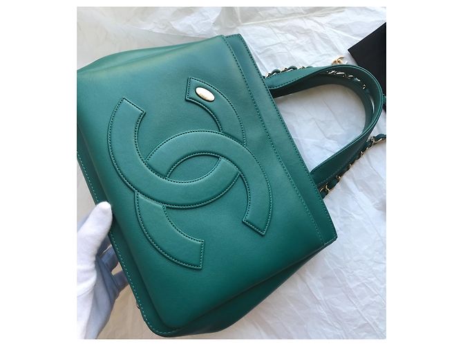 Chanel crossbody 2019 Borsa con logo CC Verde - vista 7
