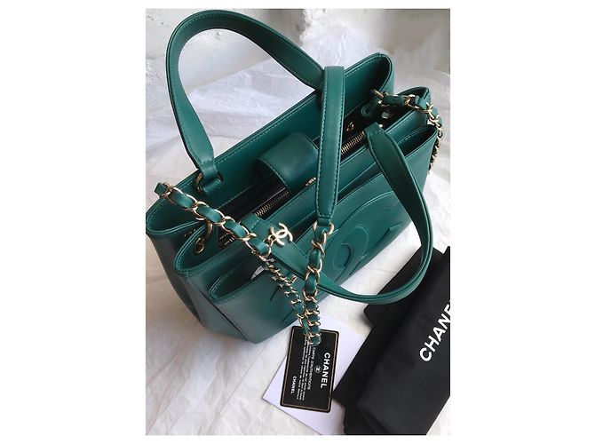 Chanel crossbody 2019 Borsa con logo CC Verde - vista 8