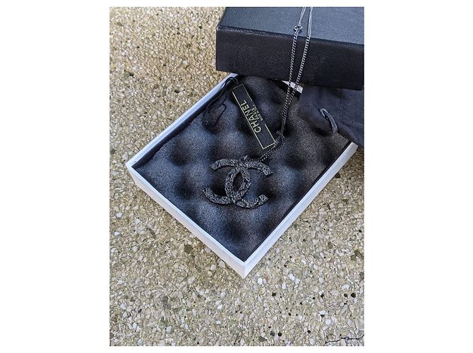Chanel CC B12P Collana camelia rutenio Nero - vista 12