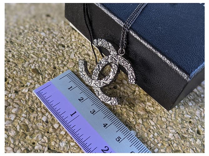 Chanel CC B12P Collana camelia rutenio Nero - vista 6