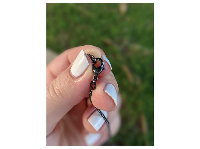Chanel CC B12P Collana camelia rutenio Nero - vista 9