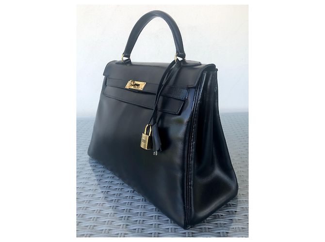 Hermès hermes kelly 32 Dorso in pelle nera Nero - vista 10