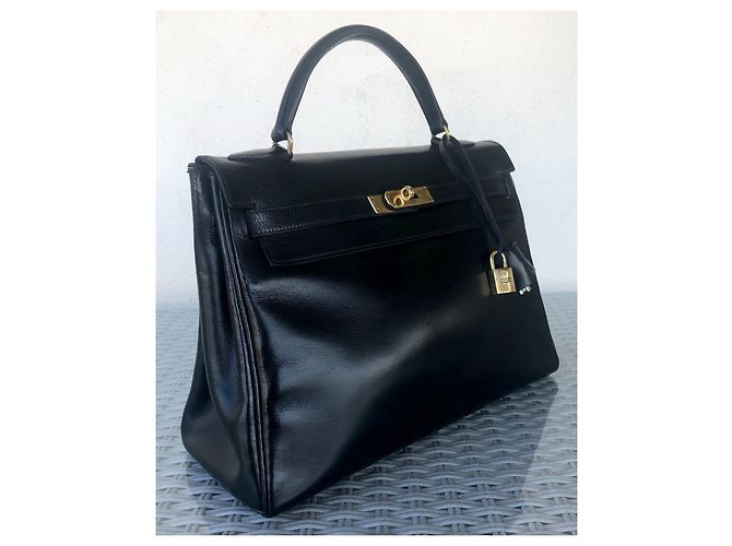 Hermès hermes kelly 32 Dorso in pelle nera Nero - vista 12
