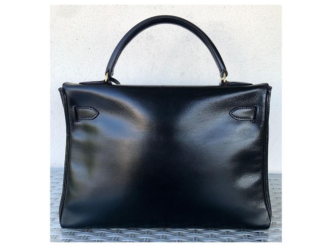 Hermès hermes kelly 32 Dorso in pelle nera Nero - vista 2