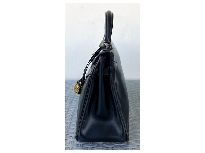 Hermès hermes kelly 32 Dorso in pelle nera Nero - vista 3