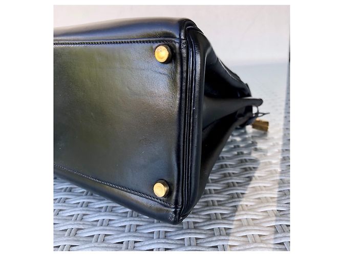 Hermès hermes kelly 32 Dorso in pelle nera Nero - vista 5