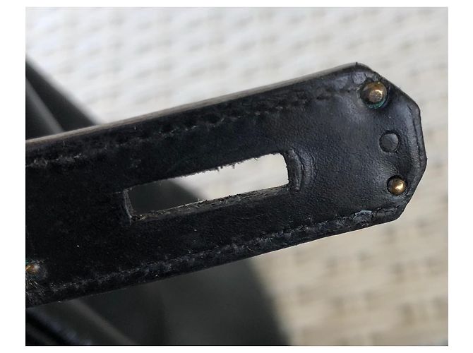 Hermès hermes kelly 32 Dorso in pelle nera Nero - vista 9