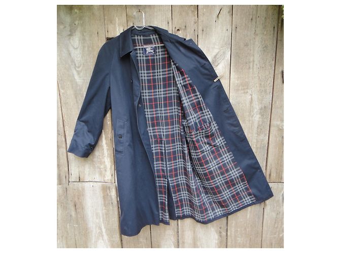impermeabile uomo Burberry vintage t 52 Blu navy - vista 2