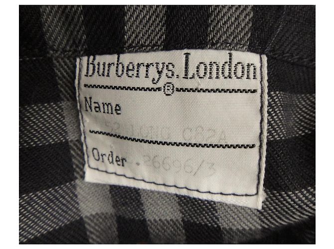 impermeabile uomo Burberry vintage t 52 Blu navy - vista 3