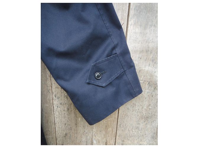impermeabile uomo Burberry vintage t 52 Blu navy - vista 4