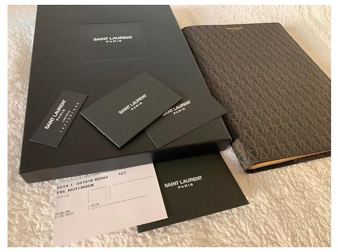 Saint Laurent Bedrucktes Monogramm-Notizbuch - Ansicht 10