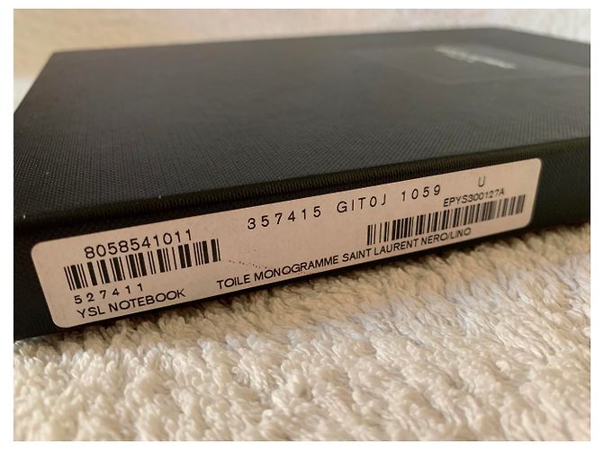 Saint Laurent Bedrucktes Monogramm-Notizbuch - Ansicht 11