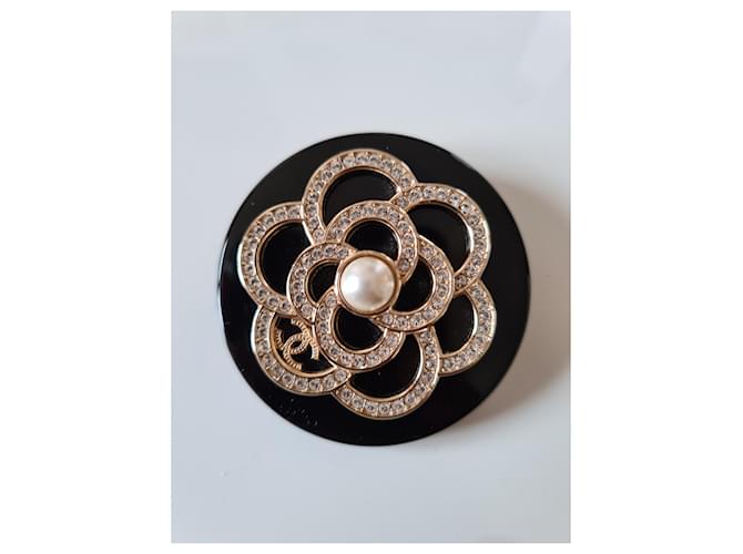 Spilla Chanel Camelia Nero - vista 2