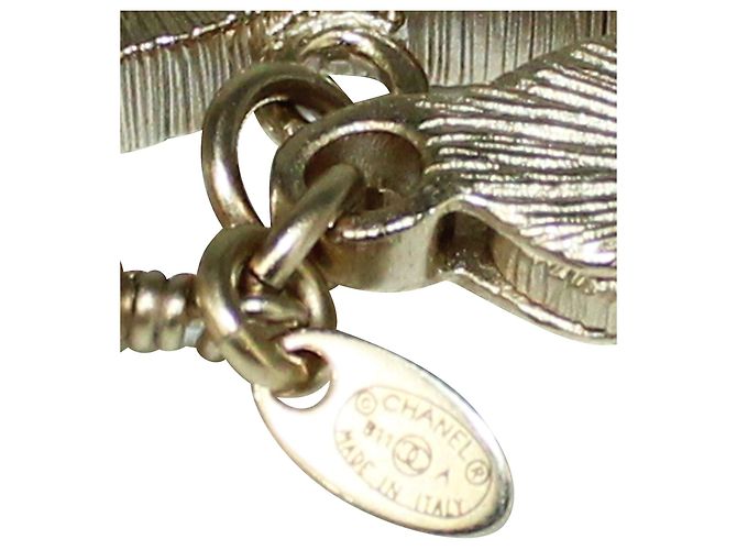 Timeless Chanel Pulseira clássica elegante de pérolas com "CC" Branco Cru - vista 6