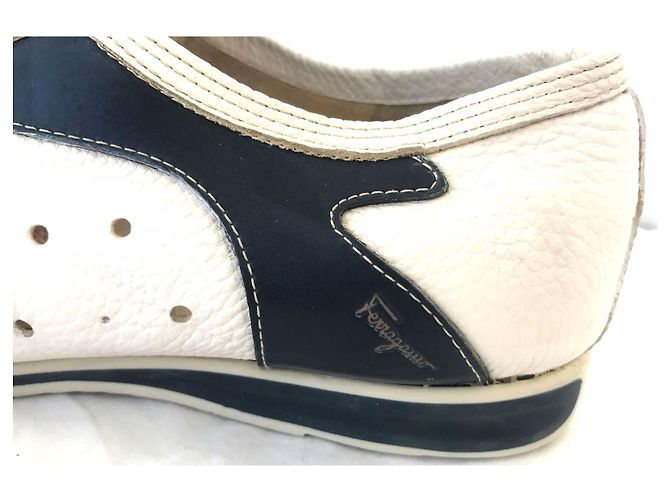 Sneakers Salvatore Ferragamo in pelle bianca Bianco - vista 2